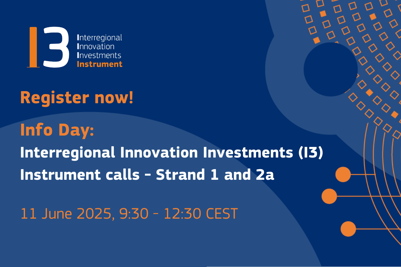 Interregional Innovation Investments (I3) instrumenta za 2025. godinu