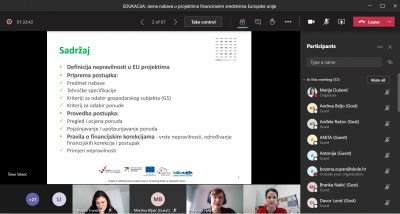 Održana edukacija &quot;Javna nabava u projektima financiranima sredstvima Europske unije&quot;
